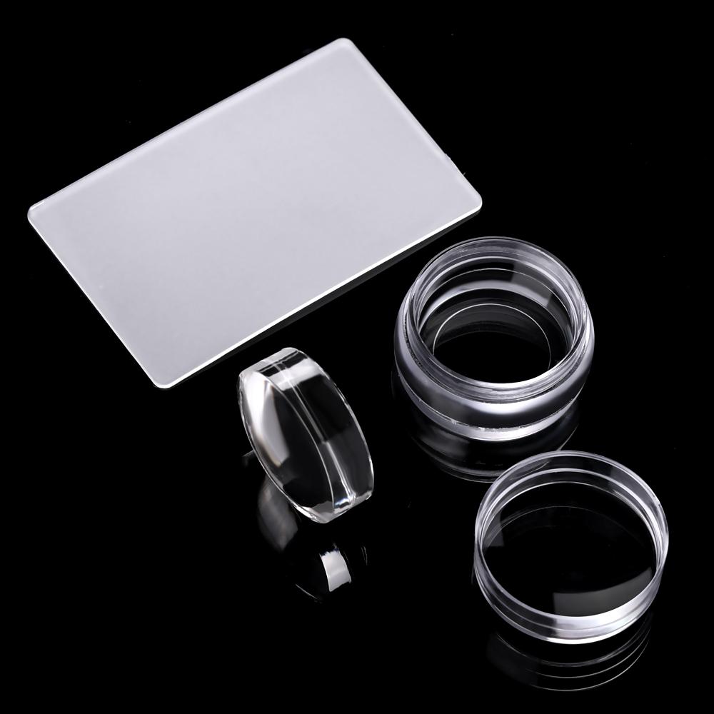 

LINMANDA прозрачный силиконовый штамп для ногтей французский штамп для ногтей набор для штамповки ногтей маникюрные инструменты для дизайна ногтей прозрачный