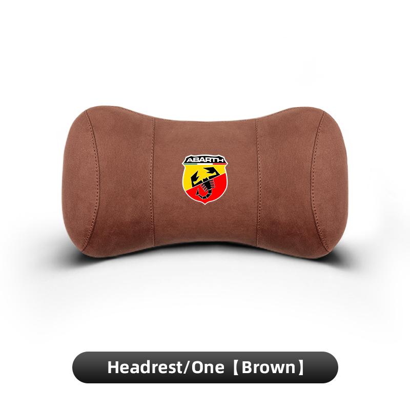 Wildleder Kopfstütze Auto Atmungsaktiv Memory Schaum Nackenkissen Für Fiat Abarth Argo Croma Albea Tipo Palio Viaggio 500 Punto Panda Stilo