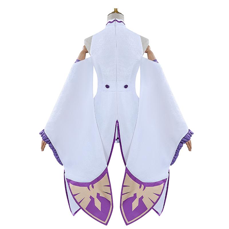 Re Life In A Different World From Zero Emilia Half-elf Girl Female Women Carnival Cosplay Costume Full Set