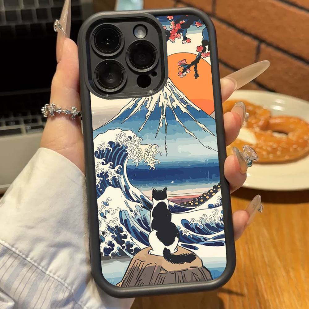 Japan Tokyo Osaka Kanagawa Phone Case For iPhone 17 16 15 14 13 12 11 Pro Plus Max Soft TPU Ladder Lens Protection Soft Cover
