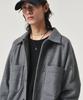 GOSTREET Oversized Fleece Shirt Gray