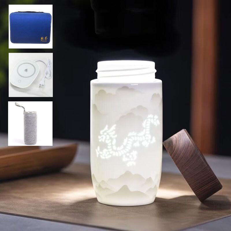 

Jingdezhen Ceramic Smart Insulated Tea Cup Set