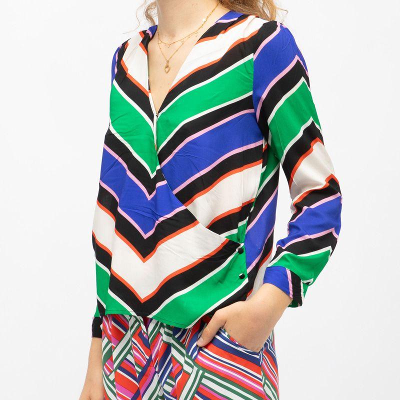 Blouse à rayures bess col croisé Femme LA PETITE ETOILE