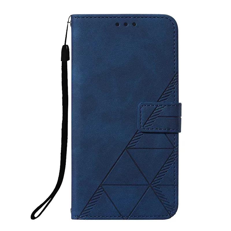 Geometric Leather Flip Wallet Case For Tecno Camon 30 Spark Go 1 30C 20C 20 Pro Pova 6 5 Neo 3 POP 9 Book Cover Card Holder