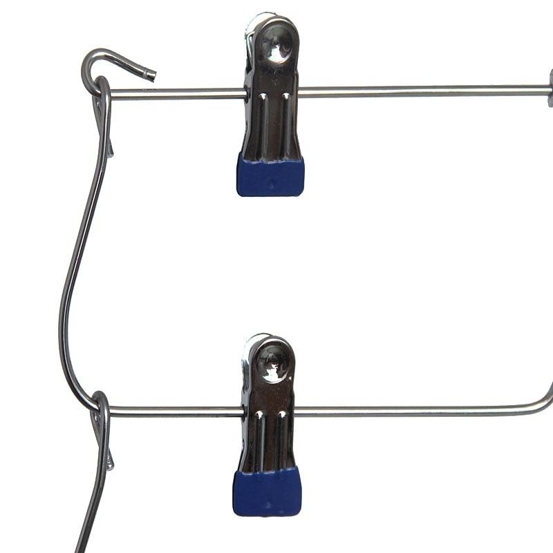 1PCS Multilayer Clothes Hangers with 12 Clips Clothing Storage Rack Holder