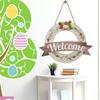 Welcome Door Sign Christmas Decors Seasonal Front Door Wood Welcome Sign with Interchangeable Farmhouses Wall Hangings