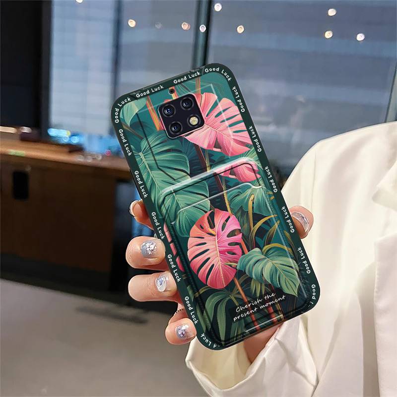 Card Slot Waterproof Phone Case For Oukitel WP6 TPU Cartoon Soft Case Silicone Anti-dust Card Bag Cover Dirt-resistant