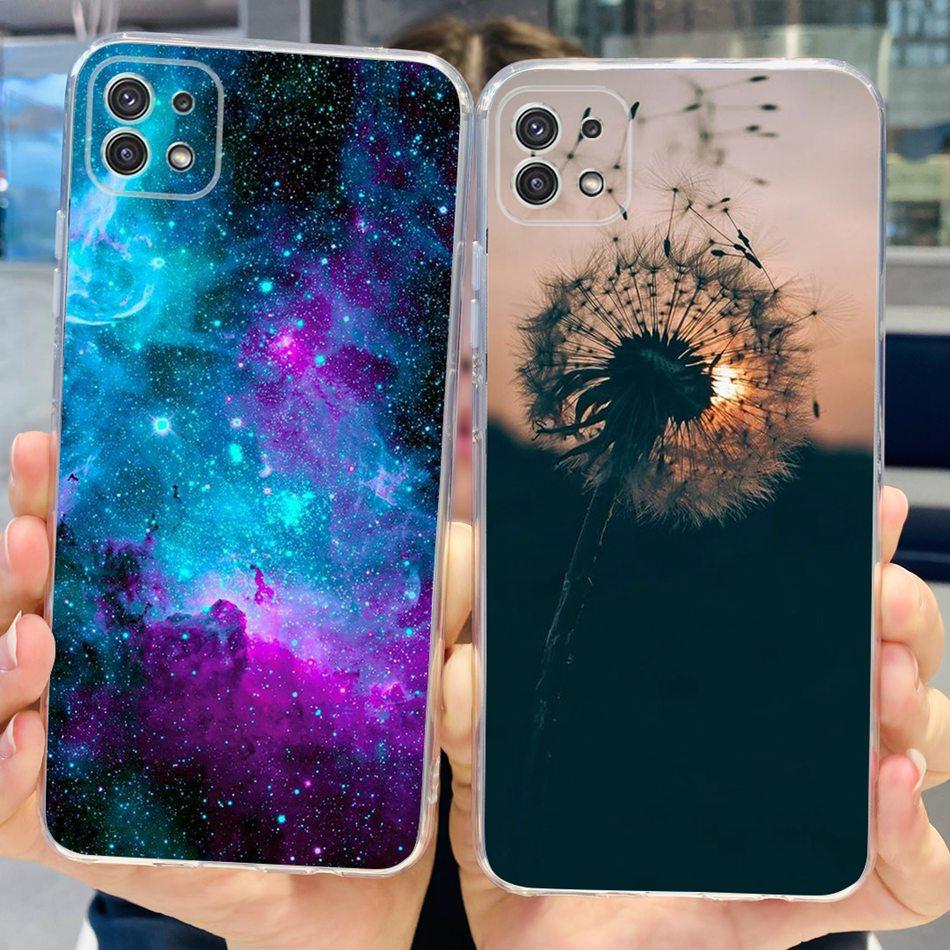 Stylish Phone Case For Samsung Galaxy A22 5G A22S A22 4G Transparent TPU Soft Silicone Back Cover For Samsung A22 A225F A226B