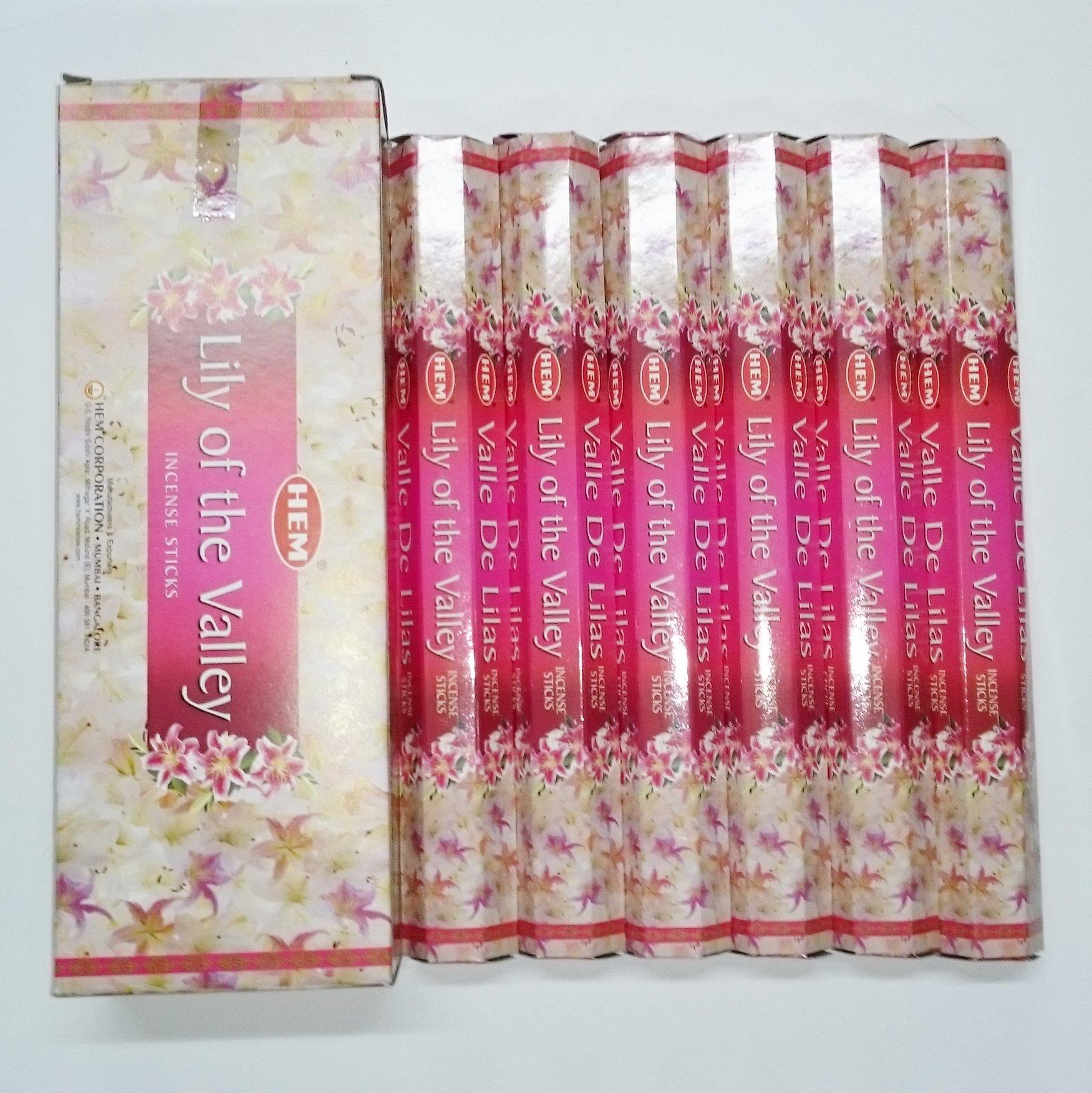 

HEM Incense Stick Hexapack Lily of the Valley Incense Hexagonal x 6 boxes Lily of the valley (20 pieces) [Item]