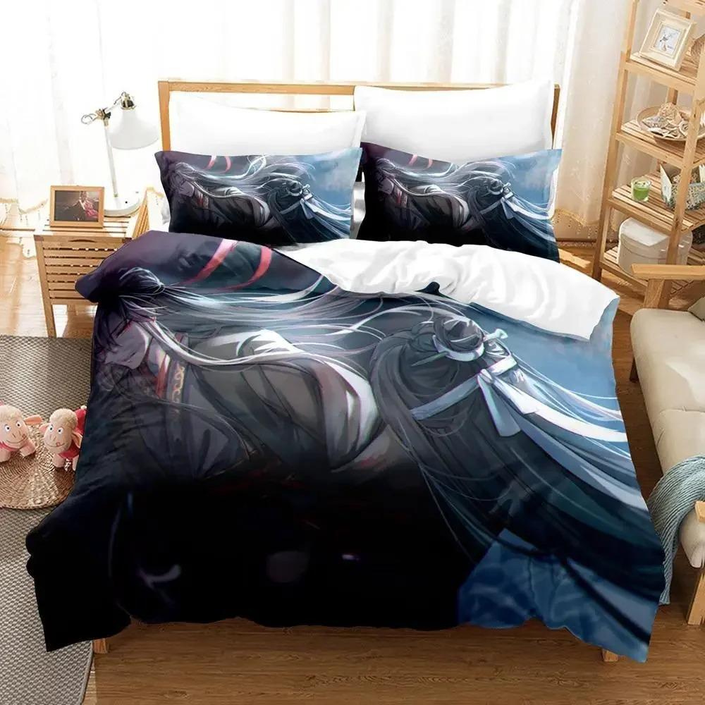 New Mo Dao Zu Shi The Grandmaster of Demonic Cultivation Bedding Set Anime Three-piece Set Adult Kid Bedroom Duvet Cover Sets
