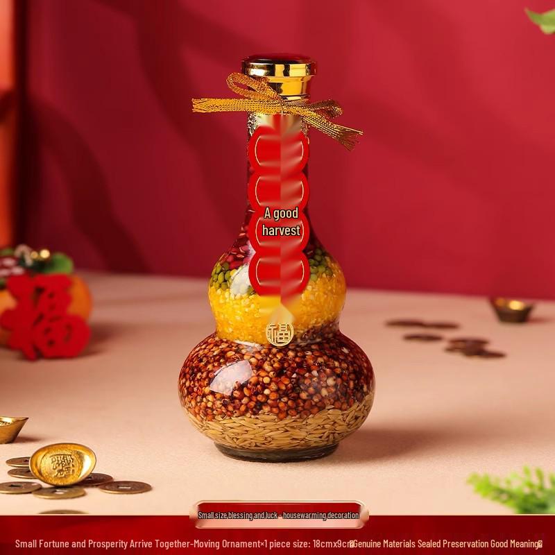 Housewarming Fortune Fruit Bucket Ornament Set - New Home Ceremony Essentials Complete