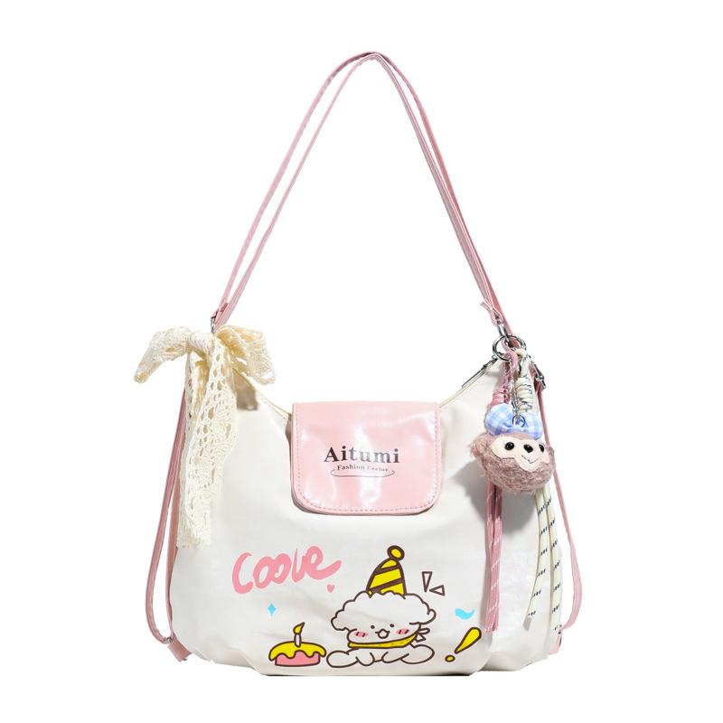 New cute foreign style niche fashion simple commuting texture versatile shoulder bag 2025 summer new women's bag tide