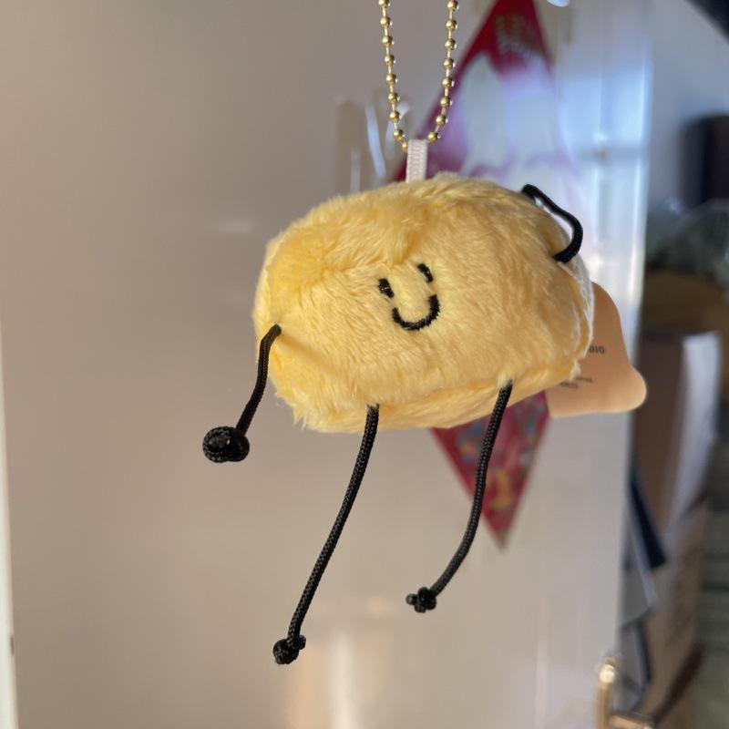 Roztomilý Kreslený Hamburger a Hranolky Plyšový Batoh Přívěsek na Klíče Panenka