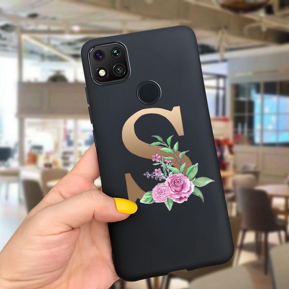 Luxury Letters Case For Xiaomi Redmi 9C 9 C NFC Case Shockproof Bumper Soft Phone Case For Redmi 9 9c 9a Redmi9A 9C 9 Back Cover
