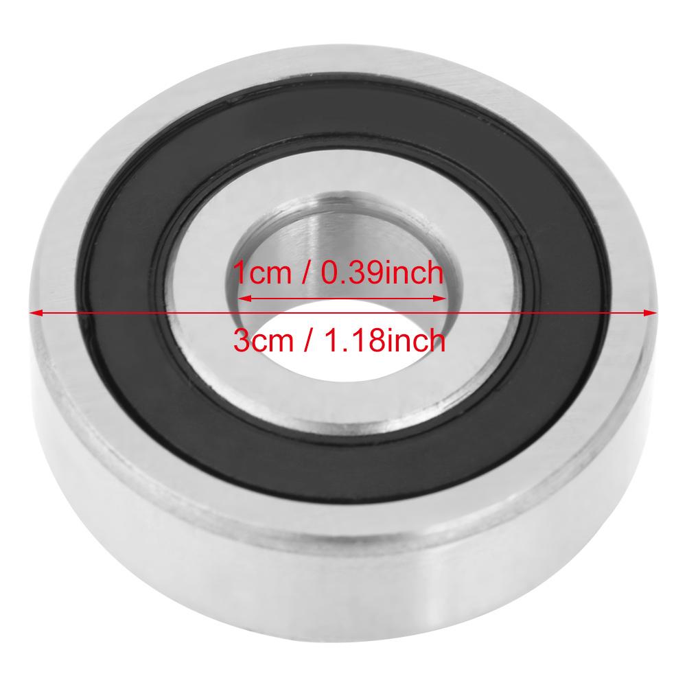 10 rubber ed bearings, high quality steel bearings 10 x 30 x 9 mm, 10 percent for mechanical devices, electrical instruments, toy