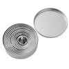 11-Piece Round Cookie & Cake Mold Set - Stainless Steel Mousse Rings & Fondant Cutters