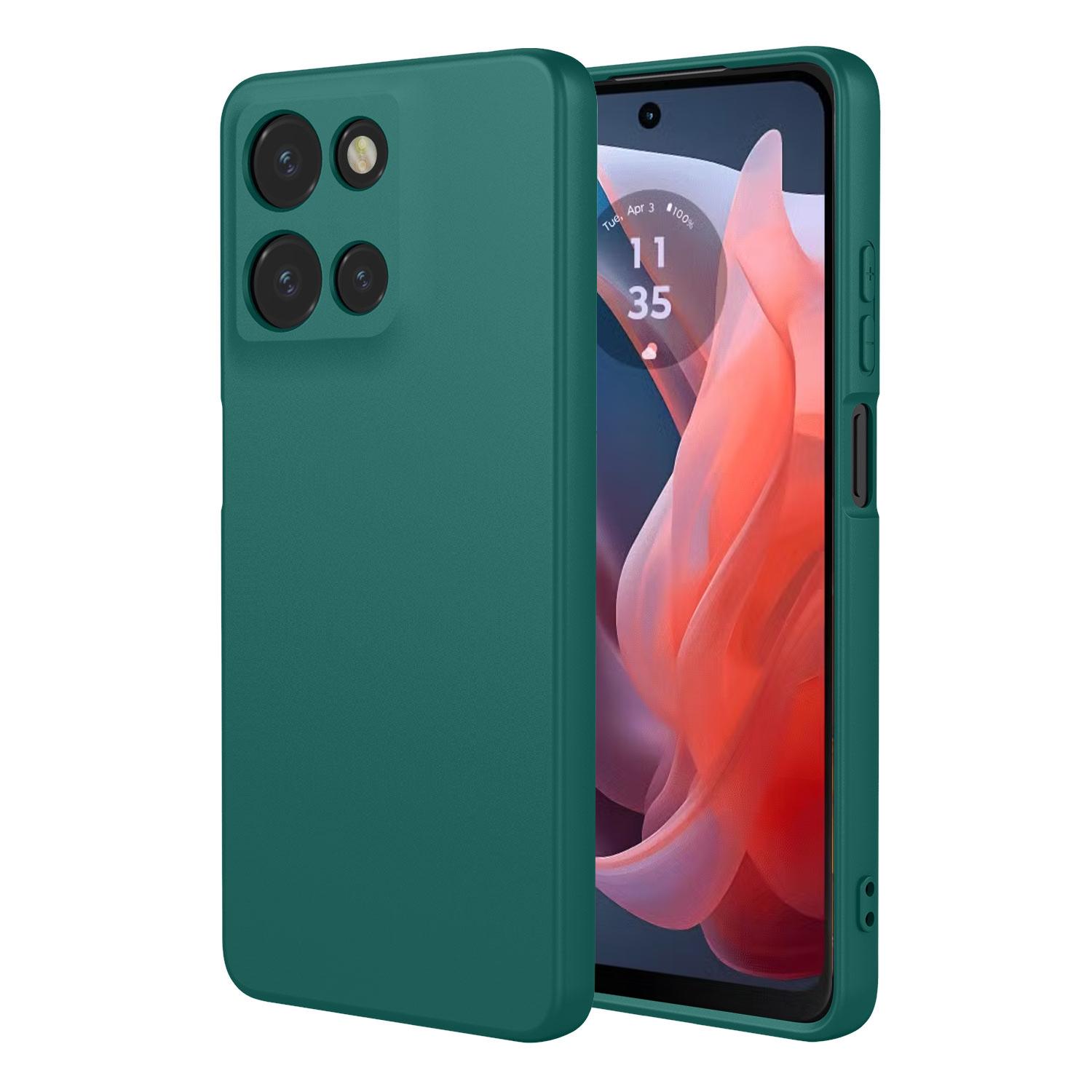 

For Motorola Moto G Play (2025) 5G/Moto G 5G (2025) Case Soft TPU Shockproof Protective Phone Cover Blackish Green