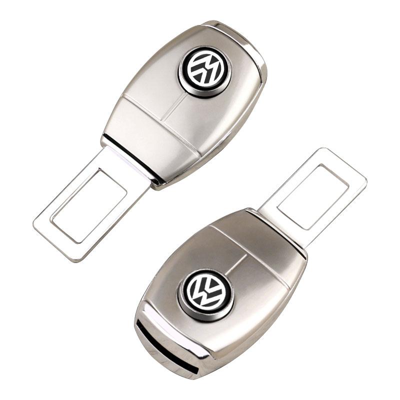 

1/2 шт. Зажим для ремня безопасности автомобиля, удлинитель, пряжка, автомобильные аксессуары для Volkswagen CC Golf 4 6 7 GTI Tiguan Passat B5 B6 B7 Jetta MK5 2Pcs