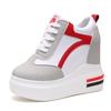 Fashion Autumn Woman Platform Shoes Hidden Heel Height Increasing Mesh Casual Wedges Shoes Female Chaussure Femme 11cm Heels Sneakers