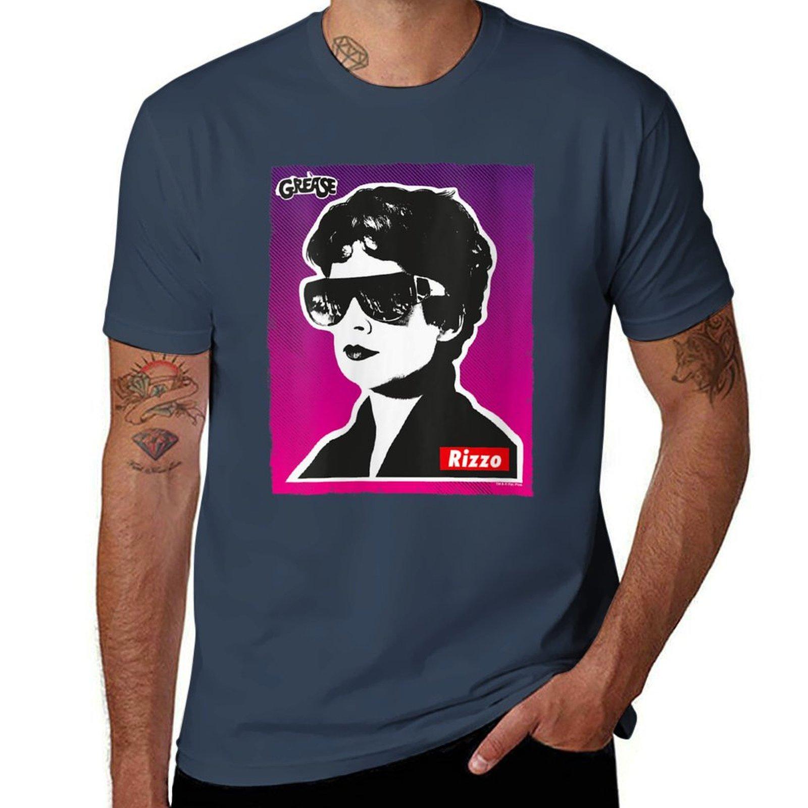 Unisexs Grease Rizzo Portrait Pink Ladies Tshirt Basic Simple Design Short Sleeve Shirt S