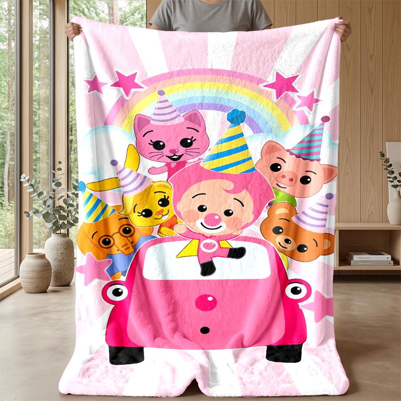 Coperta Morbida in Flanella El Payaso Plim Plim, Coperta Calda Comoda per Camera da Letto Divano Uso Domestico