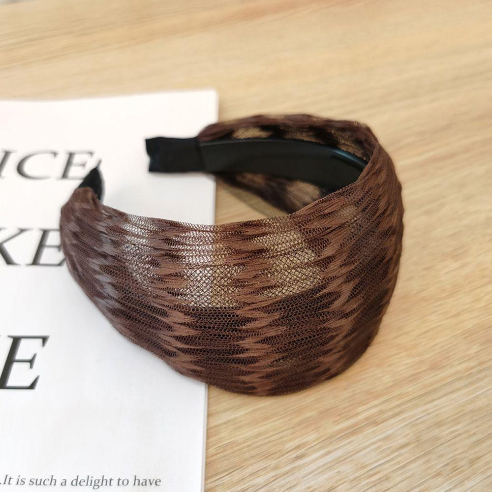 Solid Color Headwear Women Hair Band with Toothed Hair Hoop Korean Style Headband Gift For Mom