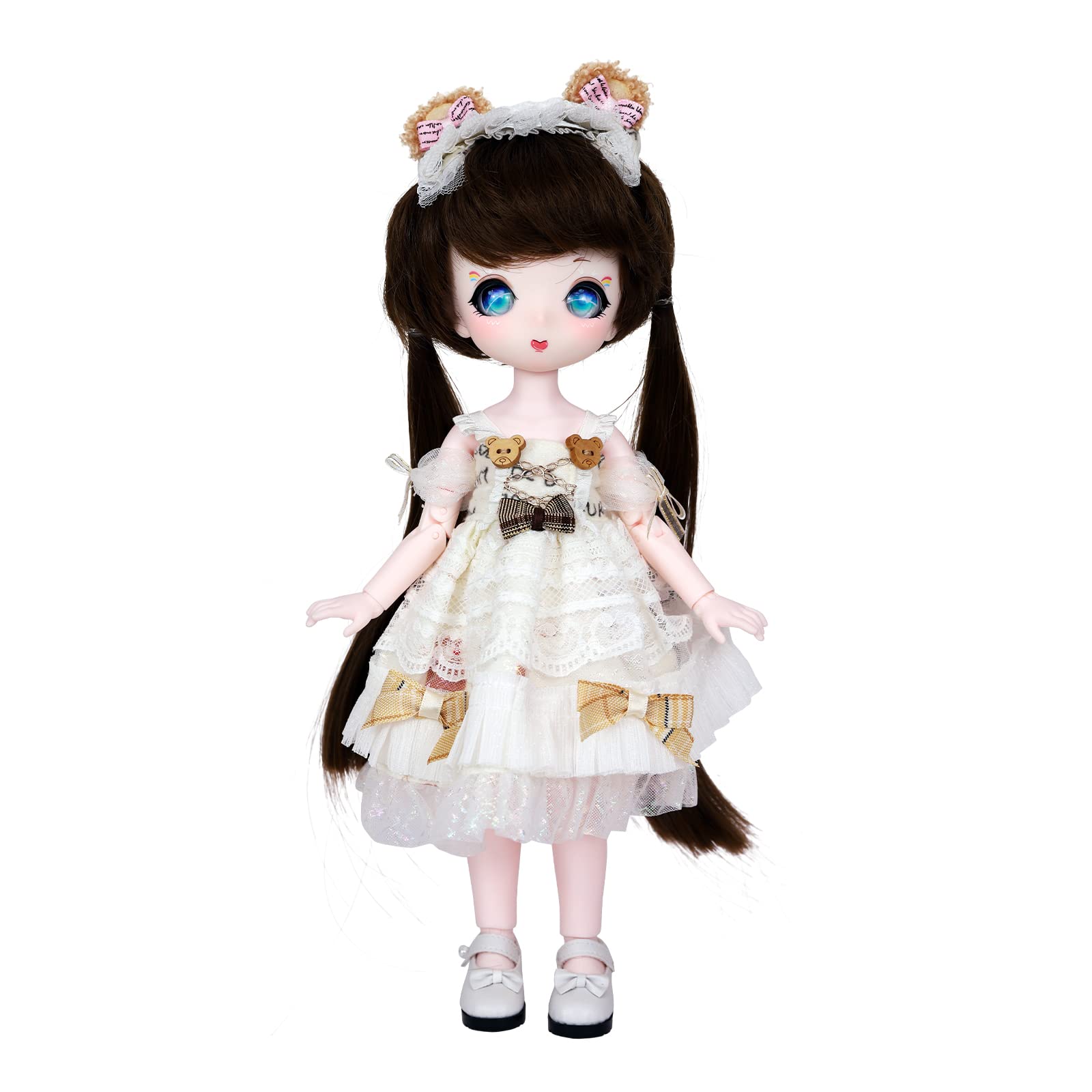 

ICY Fortune Days BJD Doll Anime Style Doll Set with 28 Mechanical Perfect for DIY and Girl Doll 1/6 - Joints, Gifts, Decoration, Exercises,