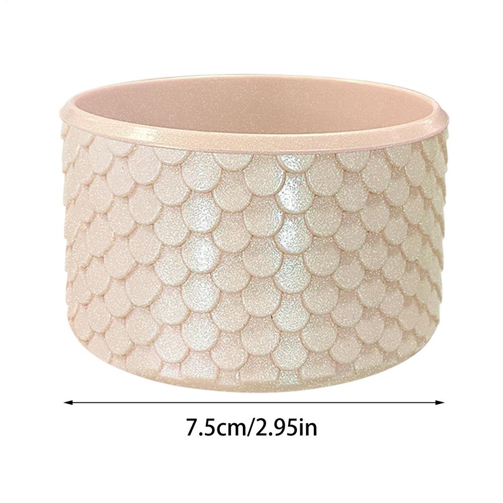 

Mermaid Water Bottle Bottom protective cover Silicone anti-slip cup Sleeve cap Bottle Bottom cover 2.95 inches Cup accessories білий