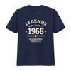 Vintage Retro 1968 Birthday Legends Born Slogan Print Casual T Shirt Vintage Designer Clothes Versatile Comfortable