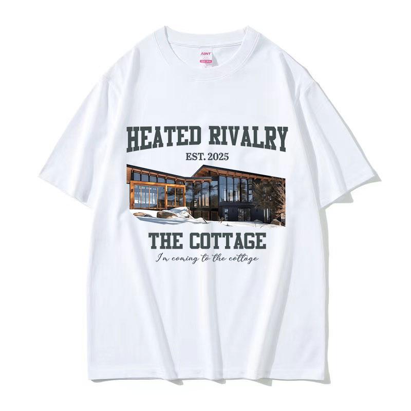 Im Coming To The Cottage Heated Rivalry 2025 Graphic T Shirts Mens Women Casual Fashion Cotton Short Sleeve Tshirt Streetwear