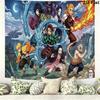 Demon Slayer Wall Tapestry Aesthetic Wall Hanging Printed Fabric Blanket Decorative Tapestries for Bedroom Living Room Home Decor