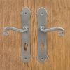 MALTA Handle with Plate for 72mm Insert, STEEL