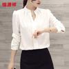 Hengyuanxiang Women's V-Neck Long-Sleeve Pullover Shirt