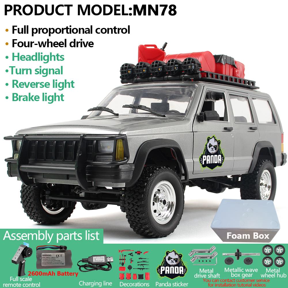 AAYD1 MN78 1:12 RC Car MN Model RTR Version RC Car 4WD 280 Motor Professional Off-Road RC 2.4G Remote Control Car For Boys Gifts