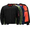 Jachetă Pilot Nylon Supradimensionată pentru Bărbați Caldă de Iarnă Croială Largă Casual Îmbrăcăminte Exterioară Negru Verde Militar Albastru Marin