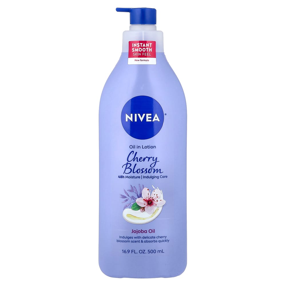 Nivea Oil-Infused Lotion with Cherry Blossom & Jojoba Oil 500ml (16.9 fl oz) 500ml - 1 ea