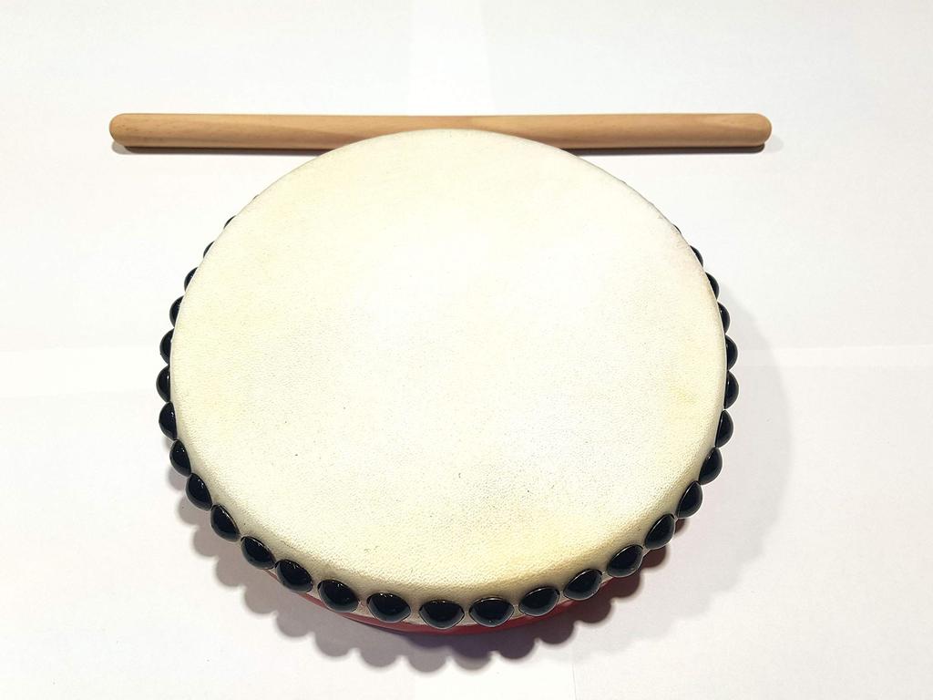 Paranku, large buffalo leather with drumstick, 21cm diameter