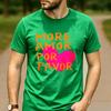 Y2K RoUnisextic Streetwear Cotton T Shirt Unisex More Amor Por Favor Spanish Love Quote Pink Heart Graphic Aesthetic Casual Tee