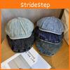Denim Retro Beret Hat Short Brim Duckbill Cap For Women Casual Street Wear