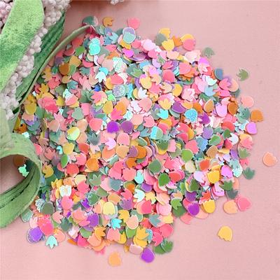 Heimparty-Zubehör Hohl-DIY Acryl Dekorative Pailletten Harz-Pailletten Niedlich Mode PVC-Pailletten Kleine Füße mit 3,3*3,2mm 1000 Stück