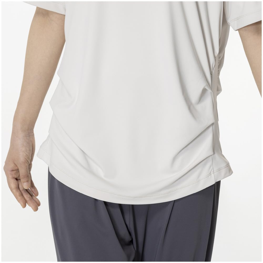 Mizuno Stretch Smooth Training Short UV White 32MAB870 Women's T-Shirt, Sleeve, Protection, Sand,