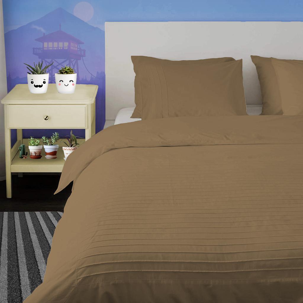 Moroccan Streak 3PC Duvet Cover Set in 100% Egyptian Cotton, 600TC - Multi Sizes & Colors