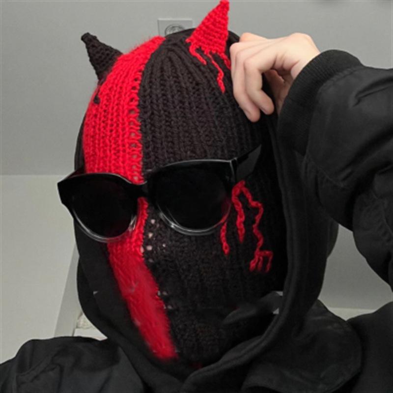 Håndheklet horn morsomt pannebånd mote personlighet dekorativt hodeplagg