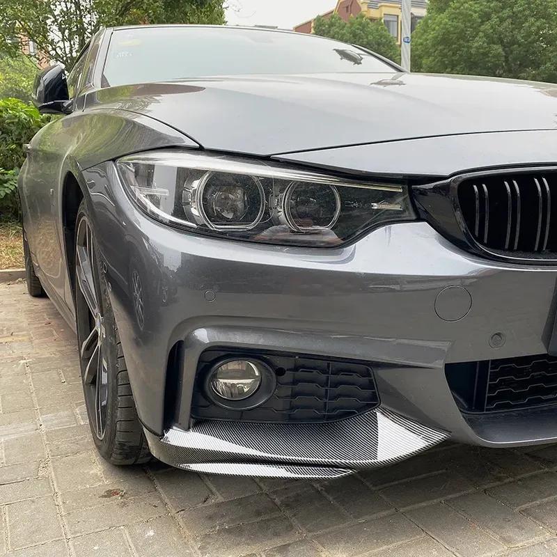 Front Bumper Protector Lip Spoiler Splitters For BMW F32 F33 F36 4 Series 2014- M-Sport M-Tech (M Sport Models Only)