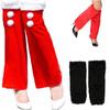 Faux Furs Leg Warmer Winter Warm Furs Boot Cuffs Cover,Party Costumes Shoe Cover