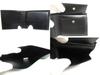 Authentic Salvatore Ferragamo Logo Green and Black Leather Bifold Wallet #a638 Open Box
