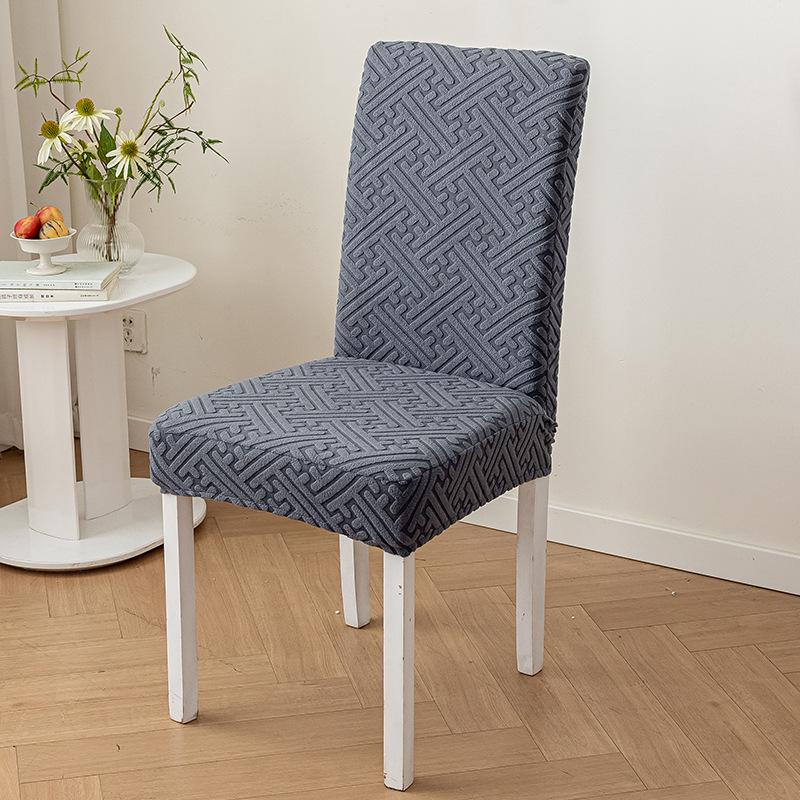 Elastic Half-chair Cover  Household One-piece Chair Stool Cover Backrest Integrated Solid Color Universal Chair Cover