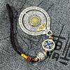 Zen Necklace Cool Jiugong Bagua Rotatable Waist Tag Lucky Pendant