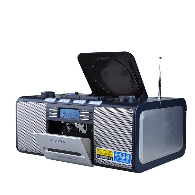 Panda CD-500 Nostalgic All-in-One CD/Tape/DVD Player & Recorder with Radio