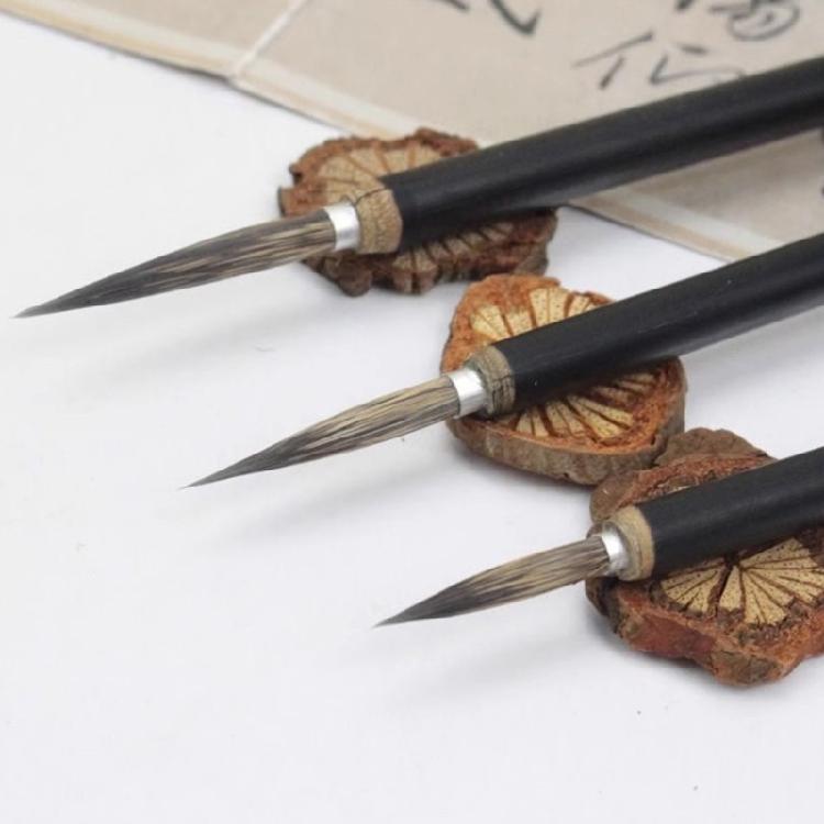 3Pcs Chinese Calligraphy Brush Sumi Drawing Brushes for Beginner Chinese Calligraphy Practice Inks Painting Sketching